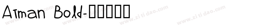 Atman Bold字体转换